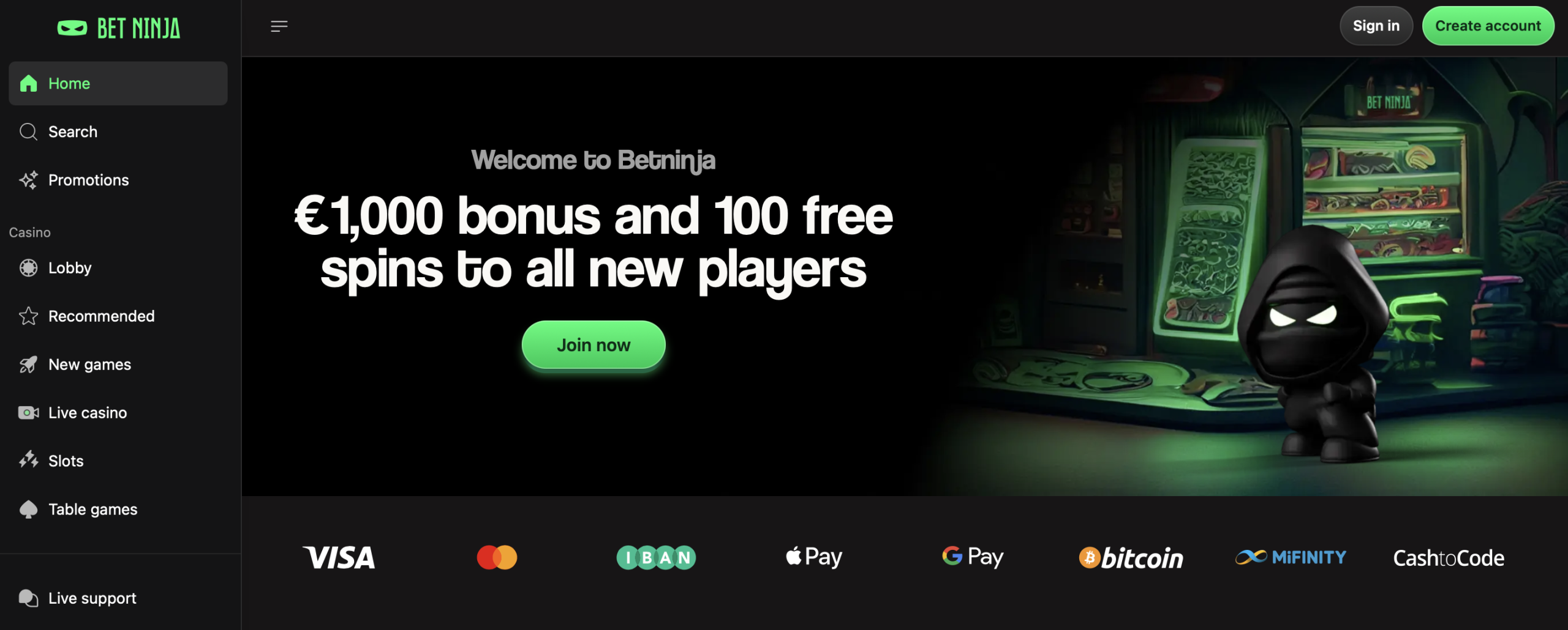 casino online Bet Ninja